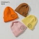 thumbnail image 3 of Gorro de punto para niños, para padres e hijos, otoño e invierno, nuevo gorro coreano lindo bordado de lana con sonrisa para niños y niñas, 3 of 6