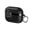 Black, variant on Rugged Shockproof Case for AirPods Pro 3, Electroplating & Leather Texture Design Cover for Airpods Pro 3rd Generation 2025 with Switch and Carabiner
