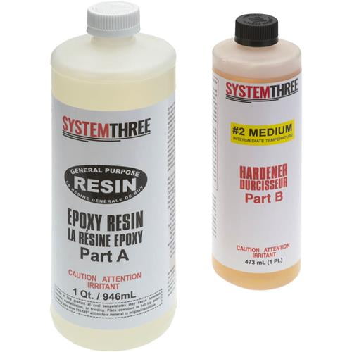 System Three 0102K42 General Purpose Epoxy Kit 2, 1.5 Quart Walmart