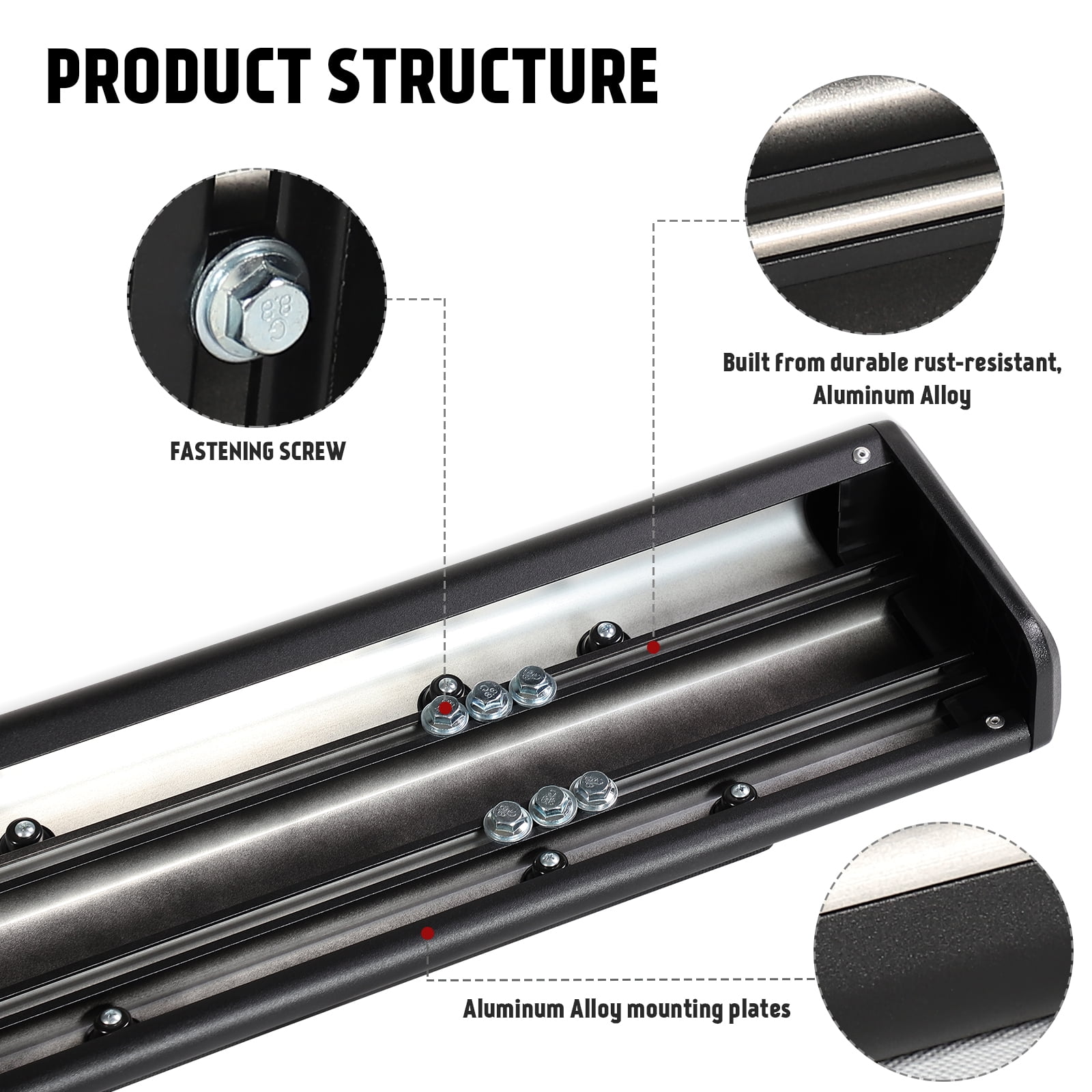 XTWEEX 6" Crew Cab Running Boards for 2009-2018 Dodge Ram 1500 2019-2023 Ram 1500 Classic | 2010-2023 Ram 2500 3500 Black Aluminum Alloy Side Step Nerf Bar