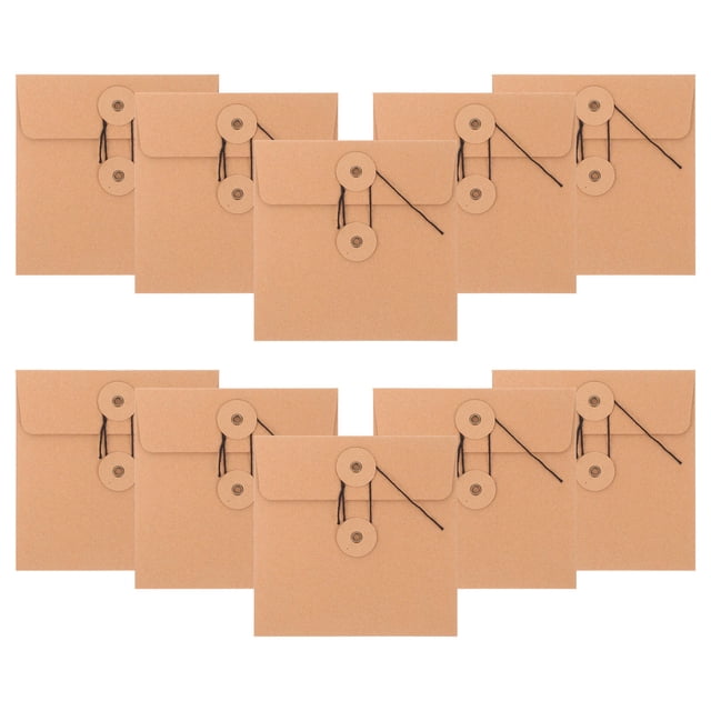 Milisten 10Ud De Papel Kraft Marrón Para Organizar Y Proteger Discos Cd Y Dvd