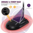 thumbnail image 3 of Costway Support de Système de Panier de Basketball Réglable en Hauteur 5,6-7,5 Pi avec Roues Adultes et Jeunes, 3 of 10
