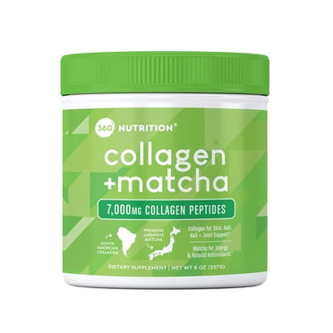 360 Nutrition Collagen   Matcha Powder, Premium Japanese Blend - 8 oz