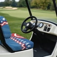 thumbnail image 3 of Uorisanigo Elastic Golf Cart Seat Covers 2-Pack Set, Breathable 4th of July Decoration Golf Cart Seats Cover Replacement Seat Protectors Club Car Accessories, 3 of 7
