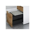 thumbnail image 4 of BBF Jamestown - Table with 2-drawer lateral filing cabinet - with hutch - fresh walnut - white base, 4 of 7
