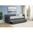thumbnail image 2 of Brodie Upholstered Twin Daybed with Trundle Grey, 2 of 8