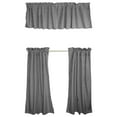 thumbnail image 2 of 1/8th Inch Small Gingham Checkered Cotton 3 Piece Window Valance Curtain Set (17 Colors), 2 of 17