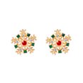 thumbnail image 2 of Xihbxyly Pendientes Navideños, Deslumbrantes Pendientes de Copo de Nieve Rojo, Largos con Diseño de Árbol Festivo, Accesorios Navideños de Aleación Ligera, Perfectos para Fiestas, Regalos para Mujere, 2 of 2