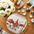 thumbnail image 2 of Round Placemats Red Gnome Mushiroom 15 inch Set of 4 Table Mats for Dining Table Leaf Plant Boho Heat Resistant Non-Slip Kitchen & Home Decorative Place Mat Set, 2 of 8