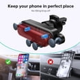 thumbnail image 6 of Gravity Car Phone Holder Air Vent Mount Cell Phone Holder in Car Mobile Support For iPhone 13 12 Xiaomi Universal GPS Stand, 6 of 6