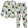 thumbnail image 2 of joogoo Bear Forest 2 Piece Long Sleeve Tee and Pants Cotton Pajama Set 5Y, 2 of 7
