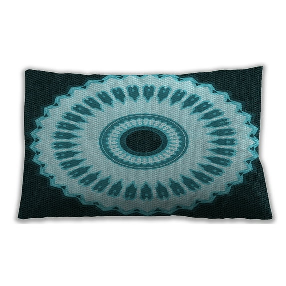 Ahgly Company Outdoor Rectangular Contemporary Lumbar Throw Pillow, 13 inch by 19 inch