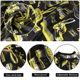 thumbnail image 3 of JANYUN Yellow Floral Print Professional Hair Cutting Cape with Neck Duster Brush Salon Barber Cape Gown Hair Salon Hair Cutting Accessories, 3 of 6