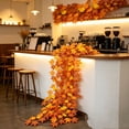 thumbnail image 6 of Dongrere Artificial Fall Maple Leaf Garland, Orange Yellow Autumn Vine for Thanksgiving Mantle Table Runner Decor, 78.7 Inch, 6 of 7
