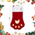 thumbnail image 2 of Dbfengbilian 20 Inches Christmas Stockings with Customizable Letters with Super Soft Plush Cuff Embroidered Letter (Pet Paw), 2 of 8