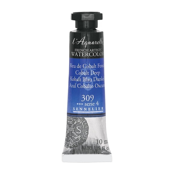 Sennelier French Artists' Watercolor - Cobalt Deep, 10 ml, Tube