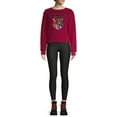 thumbnail image 2 of Hogwarts Women's Sequin Nubby Fleece Sweatshirt, 2 of 6