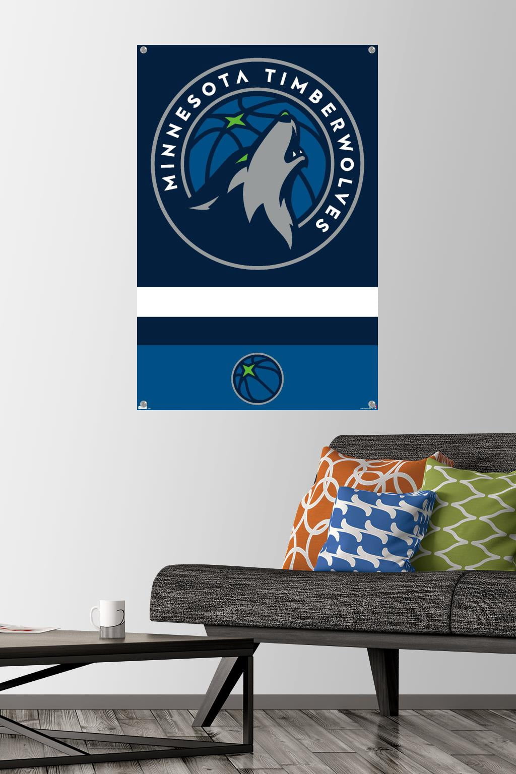NBA Minnesota Timberwolves - Logo 20 Wall Poster with Pushpins, 22.375" x 34"