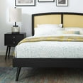 thumbnail image 5 of Platform Bed Frame, King Size, Wood, Black, Modern Contemporary Urban Design, Bedroom Master Guest Suite, 5 of 9