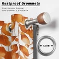 thumbnail image 2 of Outdoor Curtains for Patio Waterproof, Orange Eucalyptus Leaves Outdoor Privacy Panels Grommet, Spring Summer Botanical Blackout Outside Curtains for Porch/Cabana/Pergola/Gazebo 54"x84", 2 Panels, 2 of 8