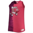 thumbnail image 2 of Men's Mitchell & Ness Vince Carter Purple/Red Toronto Raptors Big & Tall Profile Tie-Dye Player Tank Top, 2 of 3