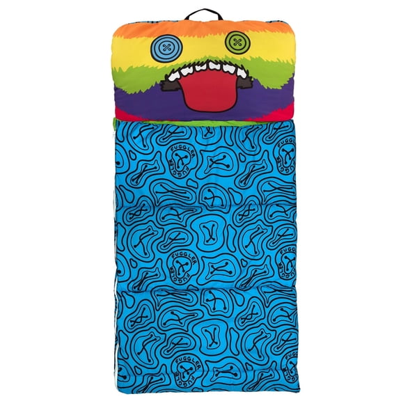 Fuggler Oogah Boogah 27" x 55" Kids Slumber Bag with Attached Pillow for Sleepovers, Naps & Travel