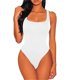 thumbnail image 3 of Gibobby pantalones siameses de pierna ancha Ropa interior sexy de poliéster para mujer, mallas de manga larga con cuello redondo, mono ajustado, Top(Blanco， M), 3 of 5