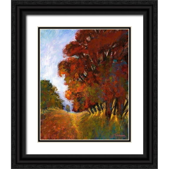 Tienhaara, Michael 15x18 Black Ornate Wood Framed with Double Matting Museum Art Print Titled - Falls Romance II