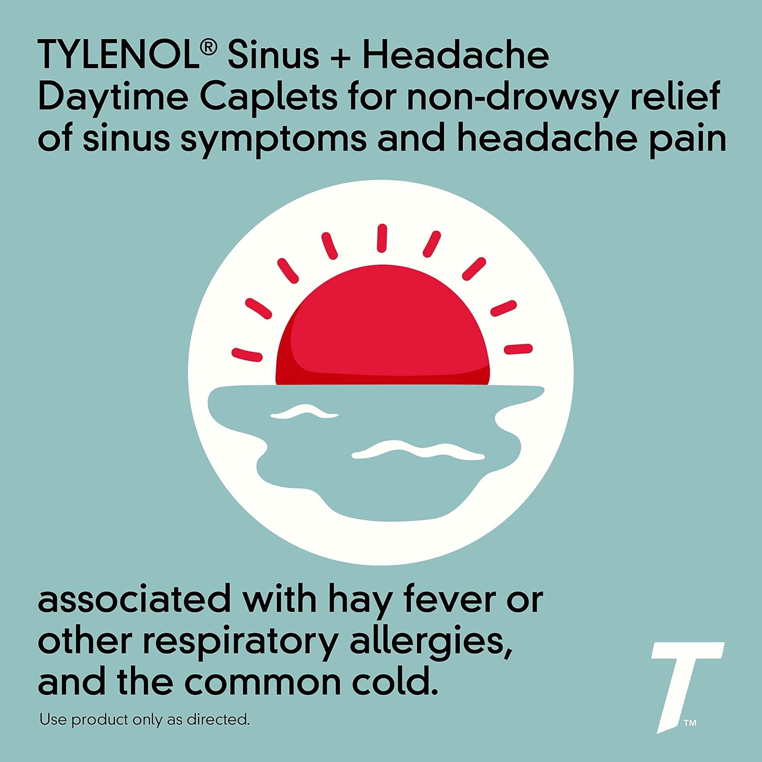 TYLENOL Sinus Congestion & Pain Caplets Daytime 24 Caplets (Pack of 6)