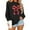#0259-Black, variant on Ounisa Women's Casual Crew Neck Sweatshirt Loose Soft Long Sleeve Christmas Tree Bow Printed Pullover Christmas Tops