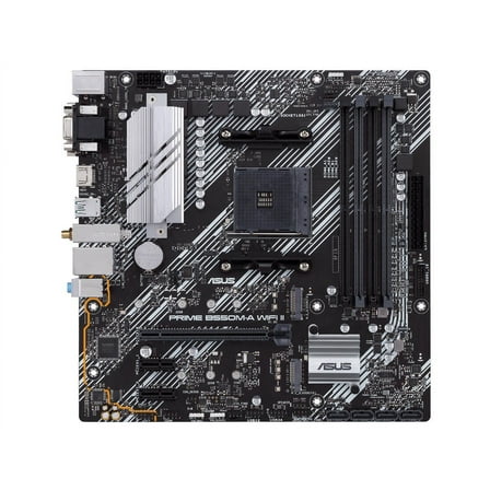 Asus Prime B550M-A WIFI II Desktop Motherboard - AMD B550 Chipset - Socket AM4 - Micro ATX (primeb550m-awifiii)