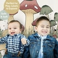 thumbnail image 5 of JumpOff Jo Large Foldable Kids Foam Play Mat, Padded Baby Floor Mat, 70 x 59 in - Mushroom Garden, 5 of 8