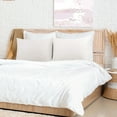 thumbnail image 5 of Unique Bargains Breathable Zipper Closure Cotton Pillowcases 2 Pcs Isabelline King, 5 of 8