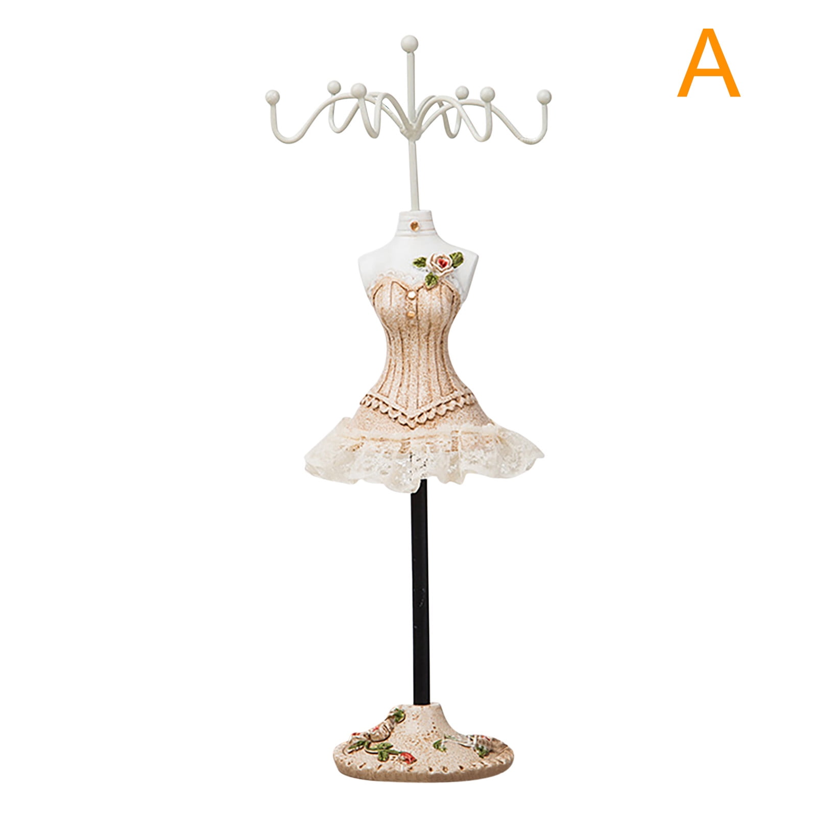 Herrnalise Storage on Clearance Lady Mannequin Jewelry Holder Earring Display Stand Rotating