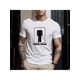 thumbnail image 1 of Camiseta retro de algodón con cuello redondo y gráfico "Adivina qué necesito" para hombre, manga corta, negra con texto e ícono en blanco. Ideal para un look informal., 1 of 6