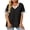 Black, variant on CQONEPT Womens T Shirts Loose Fit Short Sleeve Tees Crew Neck Color Block Summer Tops Fashion Loose Fit louses Top Red XL
