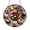 Acrylic 3.5 Inch, variant on Berry Desserts Stained Glass Suncatcher Window Hanging Decor, Round Cupcakes and Pastries with Raspberries Glass Art Panel, Decorative Sweet Treats Window Ornament for Kitchen Decor