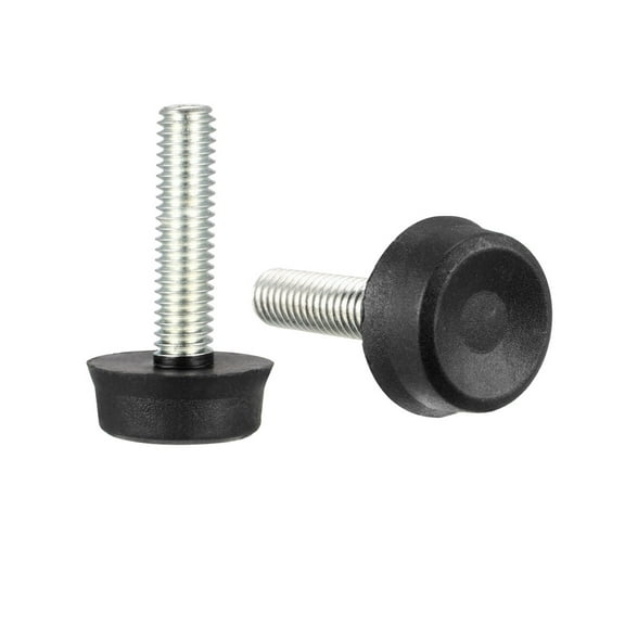 Furniture Levelers, 7mm to 21mm Adjustable Height M6 x 25mm Threaded,  8Pcs