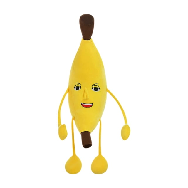 Peluche de plátano, muñeco de peluche adorable, almohada de fruta, adornos de sofá de dibujos animados para la decoración del hogar. 50 cm