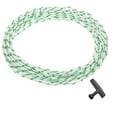 thumbnail image 1 of Recoil Starter Rope with Handle, 3mm Dia 10m 33ft Polyester Pull Cord, Green and White, 1 of 7