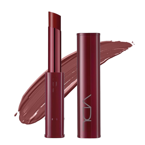 Vdl Lip Stain Melted Shine Lipstick 03 Glitzy Mauve: color brillante de larga duración para labios deliciosos. Acabado de alto brillo no pegajoso (0,09 oz) | Cuidado de la piel coreano