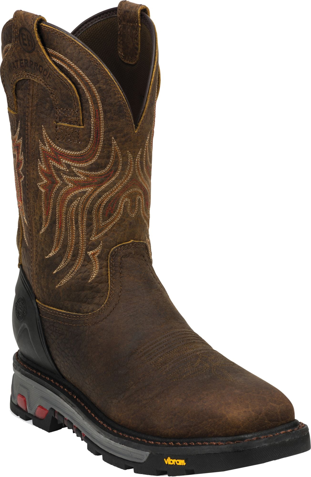 justin ladies steel toe boots