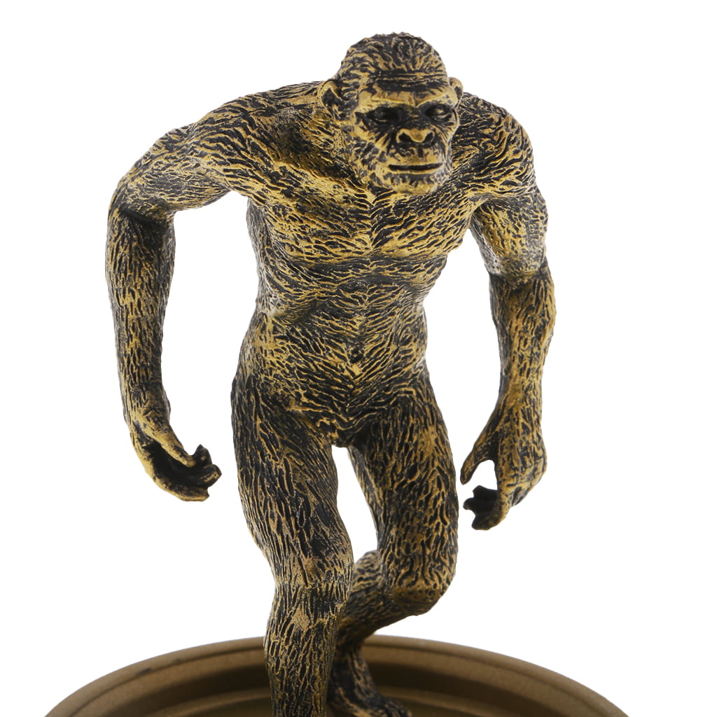 Bronze Monkey Ape Man Model Figure Statue Figurine Children Teaching Prop C 