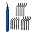 thumbnail image 1 of Lefu 15pcs Rotary Deburr Blades Set Metal Deburring Tool Kit for Wood Copper Steel, 1 of 8