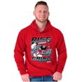 thumbnail image 4 of The Smurfs Kanji Rise and Grind Men Big & Tall Graphic Hoodie Brisco Brands 2X, 4 of 5