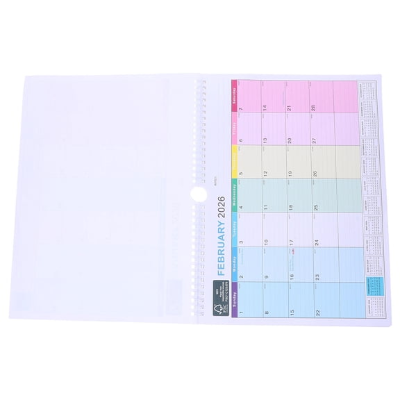 RENACLIPY Large Spiral Hanging Calendar 2026-2027 Daily Planner and Wall Schedule Organizer for Home and Office Decor