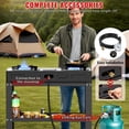 thumbnail image 6 of Propane Gas Stove, 2-Burner, Auto Ignition, Portable, Stainless Steel, 19000 BTU/hr, Perfect for Outdoor Kitchens, 6 of 7
