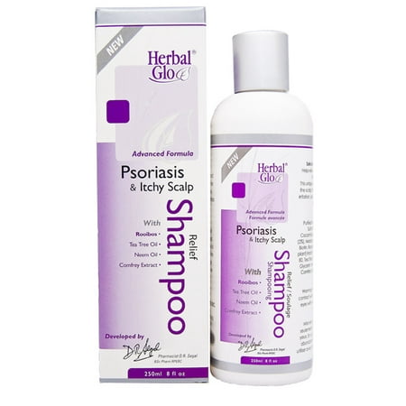 Herbal Glo Advanced Psoriasis & Itchy Scalp Shampoo, 8 Fl (Best Scalp Psoriasis Treatment Shampoo)