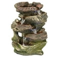 thumbnail image 3 of Sunnydaze Decor 14" Tabletop 5 Tier Rock Falls Water Fountain, 3 of 13