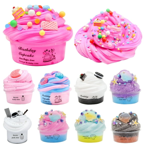 BESTSKY Slime Elastic Squeezing Toy,Mini Scented Slime Supplies Beads,Party Favors Stress Relief Toy for Girls Boys,Non-Sticky and Super Stretchy